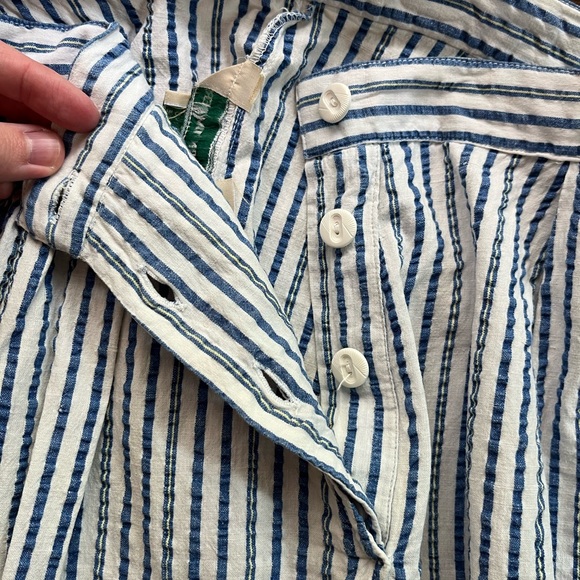 80s Striped Seersucker Skirt - Picture 10 of 11